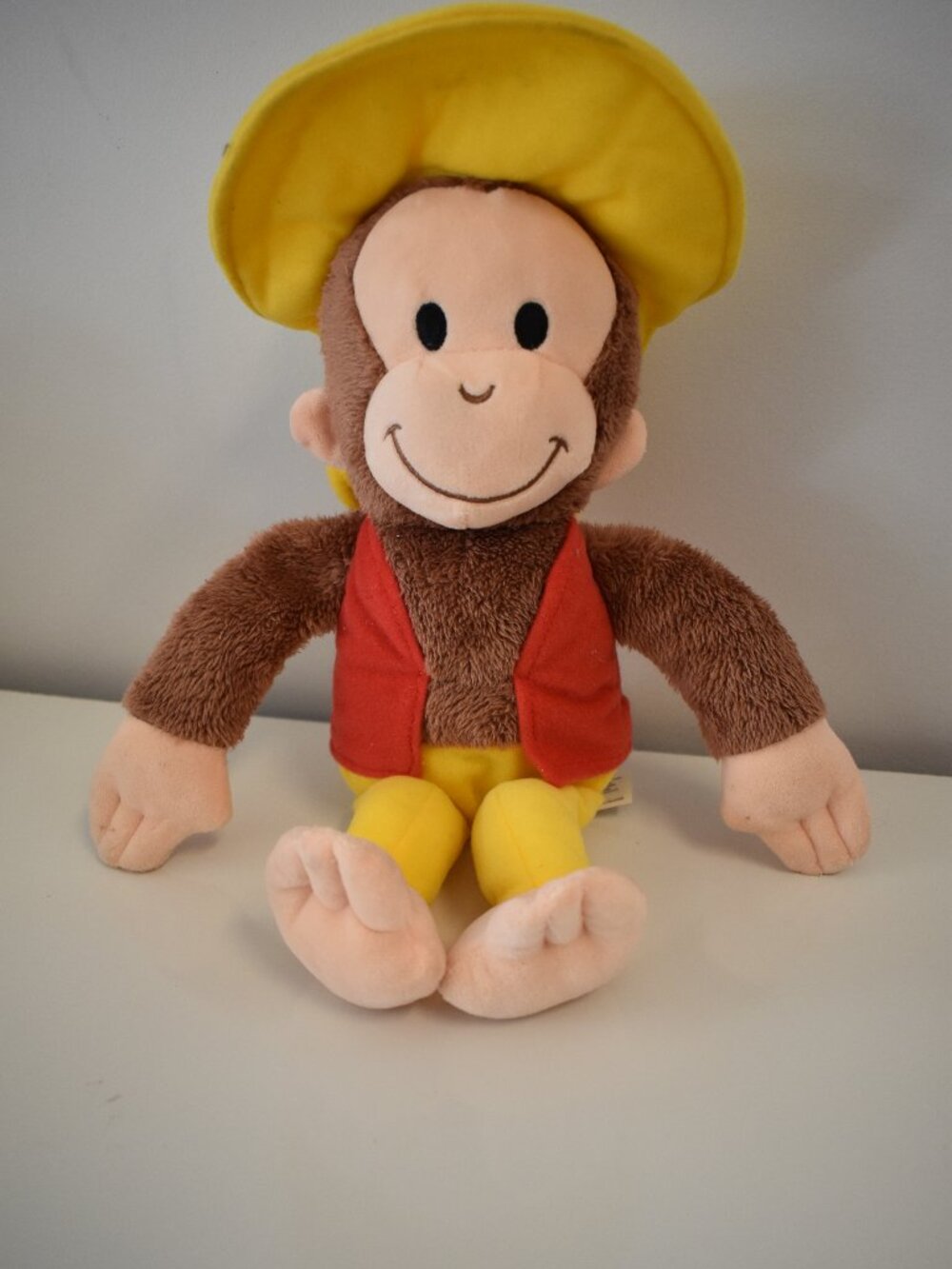 Curious George Cowboy Plush Toy Yellow Hat Kids Stuffed Monkey Collectible